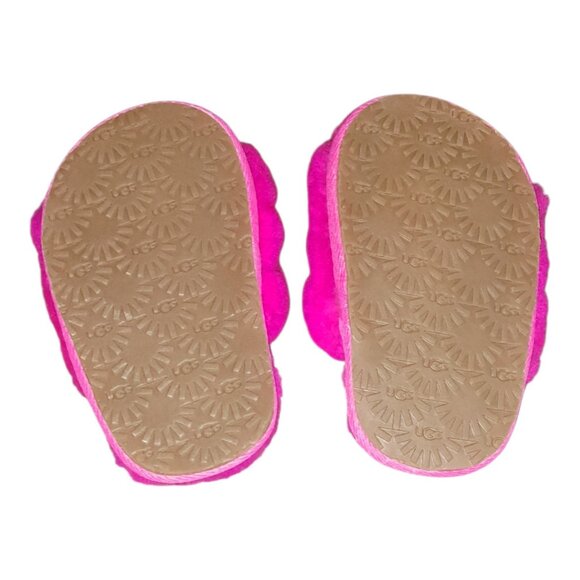 UGG Baby Fluff Yeah Slide Slippers Sandals Pink Size M 12–18 Month NEW Princess - Picture 6 of 6